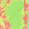 Topografische Karte Lake Tahoe, Höhe, Relief