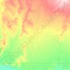 Topografische Karte Paroo Shire, Höhe, Relief