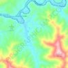 Topografische Karte South Wallins, Höhe, Relief