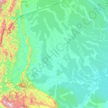 Topografische Karte Datem del Marañón, Höhe, Relief