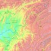 Topografische Karte Pjandsch, Höhe, Relief