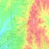 Topografische Karte Celina, Höhe, Relief