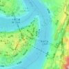 Topografische Karte 朝天门街道, Höhe, Relief