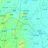 Topografische Karte 津市市, Höhe, Relief