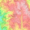 Topografische Karte Sequoia National Park, Höhe, Relief