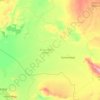 Topografische Karte Gebiet Qysylorda, Höhe, Relief