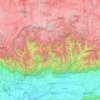 Topografische Karte Bhutan, Höhe, Relief