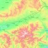 Topografische Karte 繁峙县, Höhe, Relief