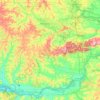 Topografische Karte Sauk County, Höhe, Relief