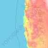 Topografische Karte Iquique, Höhe, Relief