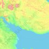 Topografische Karte Терский район, Höhe, Relief