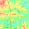 Topografische Karte Dallas, Höhe, Relief