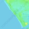 Topografische Karte Venice Beach, Höhe, Relief