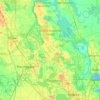 Topografische Karte Ocala National Forest, Höhe, Relief
