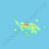 Topografische Karte Culebra, Höhe, Relief