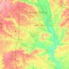 Topografische Karte Houston County, Höhe, Relief