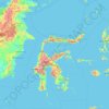 Topografische Karte Sulawesi, Höhe, Relief
