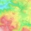 Topografische Karte Buk pod Boubínem, Höhe, Relief