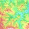 Topografische Karte Cazo, Höhe, Relief