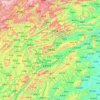 Topografische Karte Zhangjiajie, Höhe, Relief