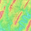 Topografische Karte Green Ridge State Forest, Höhe, Relief