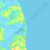 Topografische Karte Great Yarmouth, Höhe, Relief