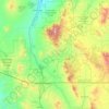 Topografische Karte Santa Cruz County, Höhe, Relief