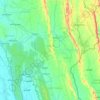 Topografische Karte Gomati, Höhe, Relief
