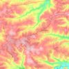 Topografische Karte Урмарский муниципальный округ, Höhe, Relief