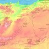 Topografische Karte Region Oriental, Höhe, Relief