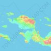 Topografische Karte West-Papua, Höhe, Relief