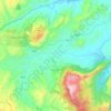 Topografische Karte Ulìana/Oliena, Höhe, Relief