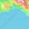 Topografische Karte Positano, Höhe, Relief