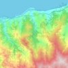 Topografische Karte Caronia, Höhe, Relief