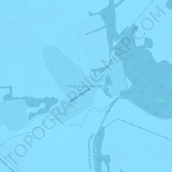 Topografische Karte Новоромановка, Höhe, Relief