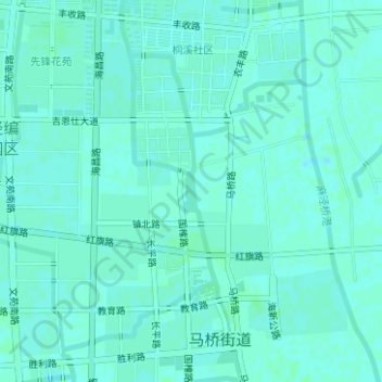 Topografische Karte 金门湖, Höhe, Relief