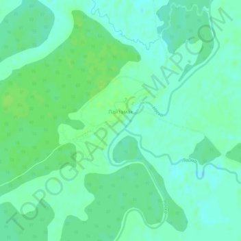 Topografische Karte Лайтамак, Höhe, Relief