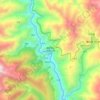 Topografische Karte 梅里雪山国家公园景区, Höhe, Relief