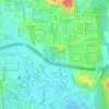Topografische Karte Kampung Melayu Subang Tambahan, Höhe, Relief