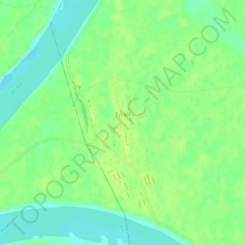 Topografische Karte Тугай, Höhe, Relief