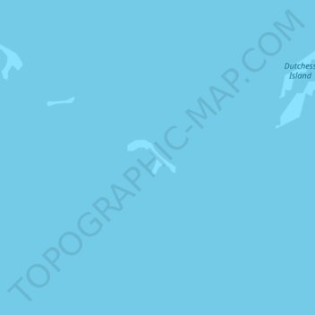 Topografische Karte Alaska Island, Höhe, Relief
