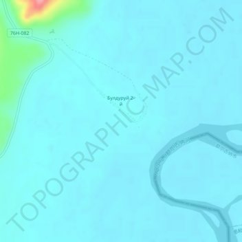 Topografische Karte Булдуруй 2-й, Höhe, Relief