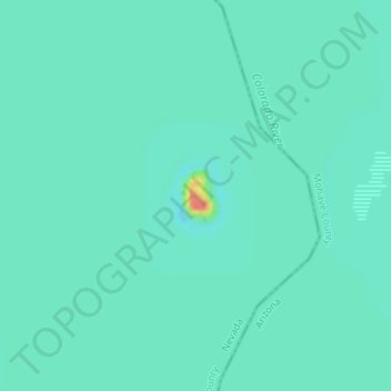 Topografische Karte Sentinel Island, Höhe, Relief