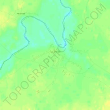 Topografische Karte Русаково, Höhe, Relief