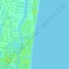 Topografische Karte Fort Lauderdale Beach, Höhe, Relief