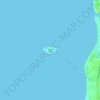 Topografische Karte Potipot Island, Höhe, Relief