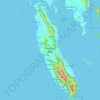 Topografische Karte Ko Lanta, Höhe, Relief