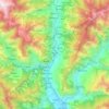 Topografische Karte Beas River, Höhe, Relief