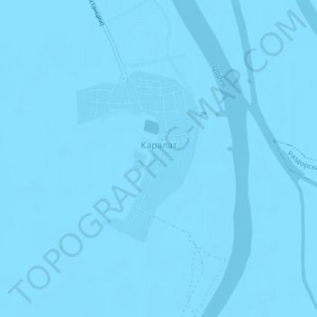 Topografische Karte Каралат, Höhe, Relief