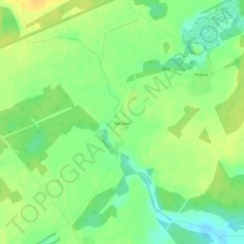 Topografische Karte Лисино, Höhe, Relief